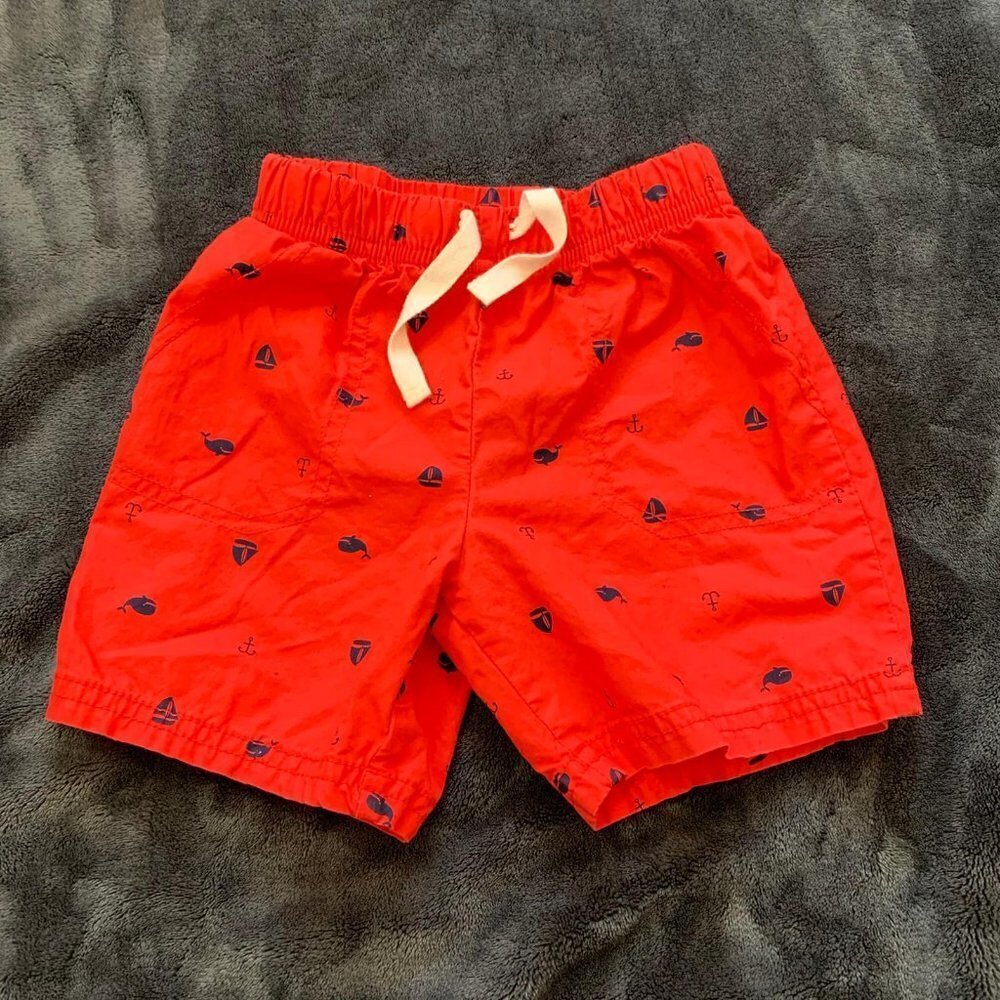 Carter’s Sea Themed Red Sailing Shorts - 24 months